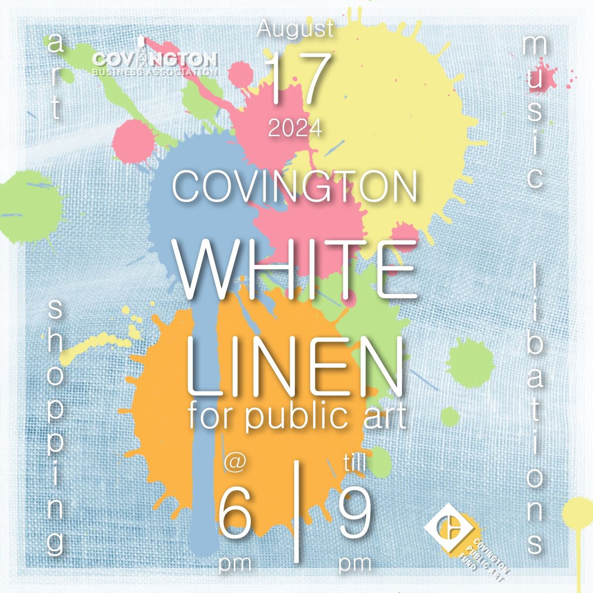 Covington White Linen for Public Art