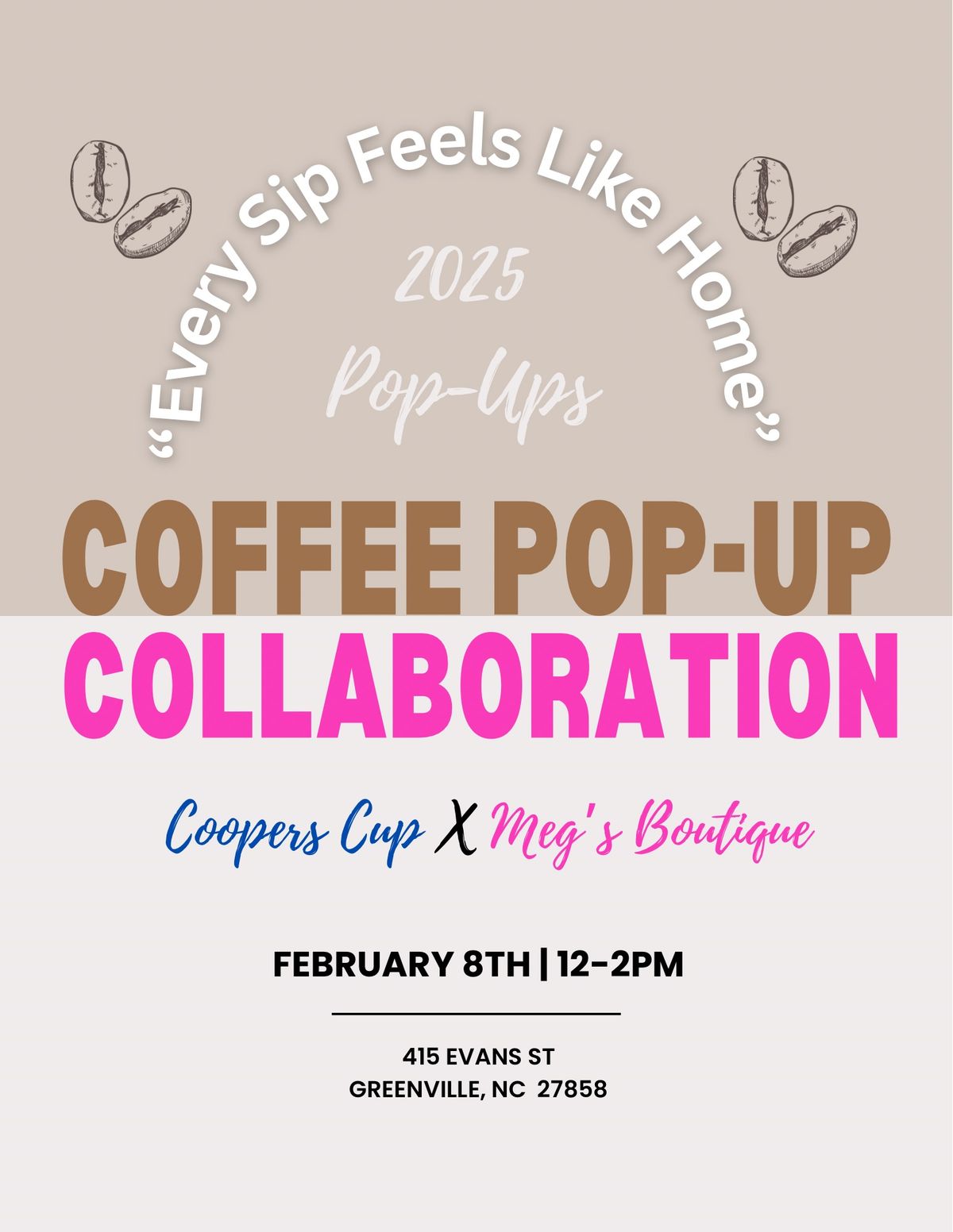 Coffee Pop-up @ Meg\u2019s Boutique