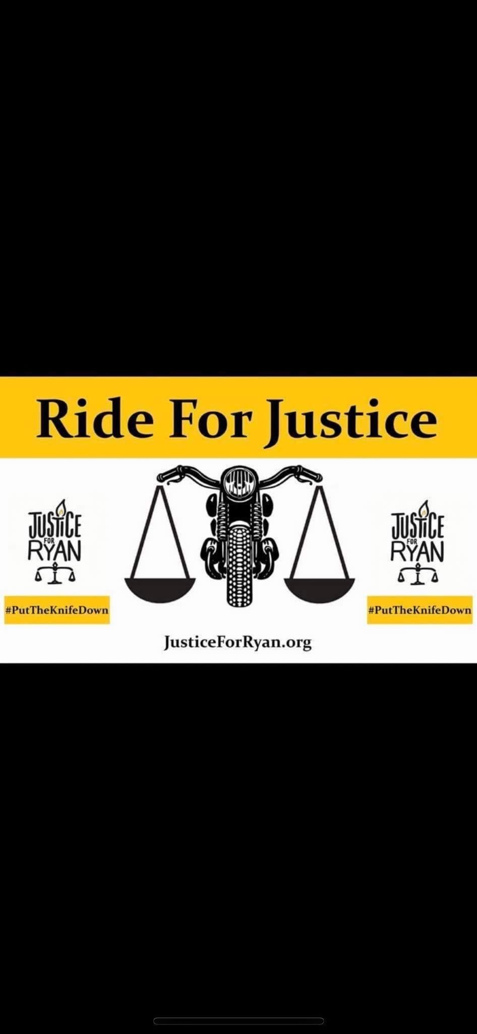 Justice for Ryan campaign motorcycle charity ride