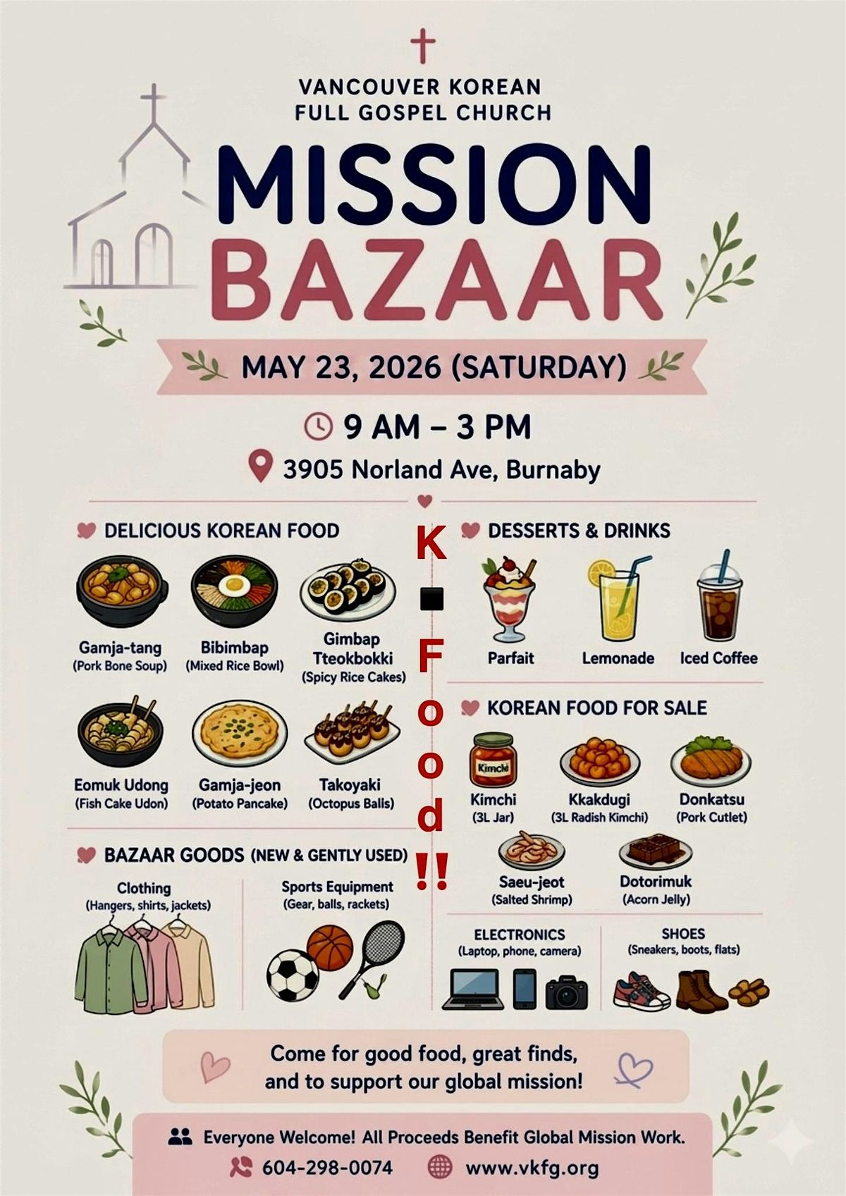 Huge Mission Fundraising Bazaar