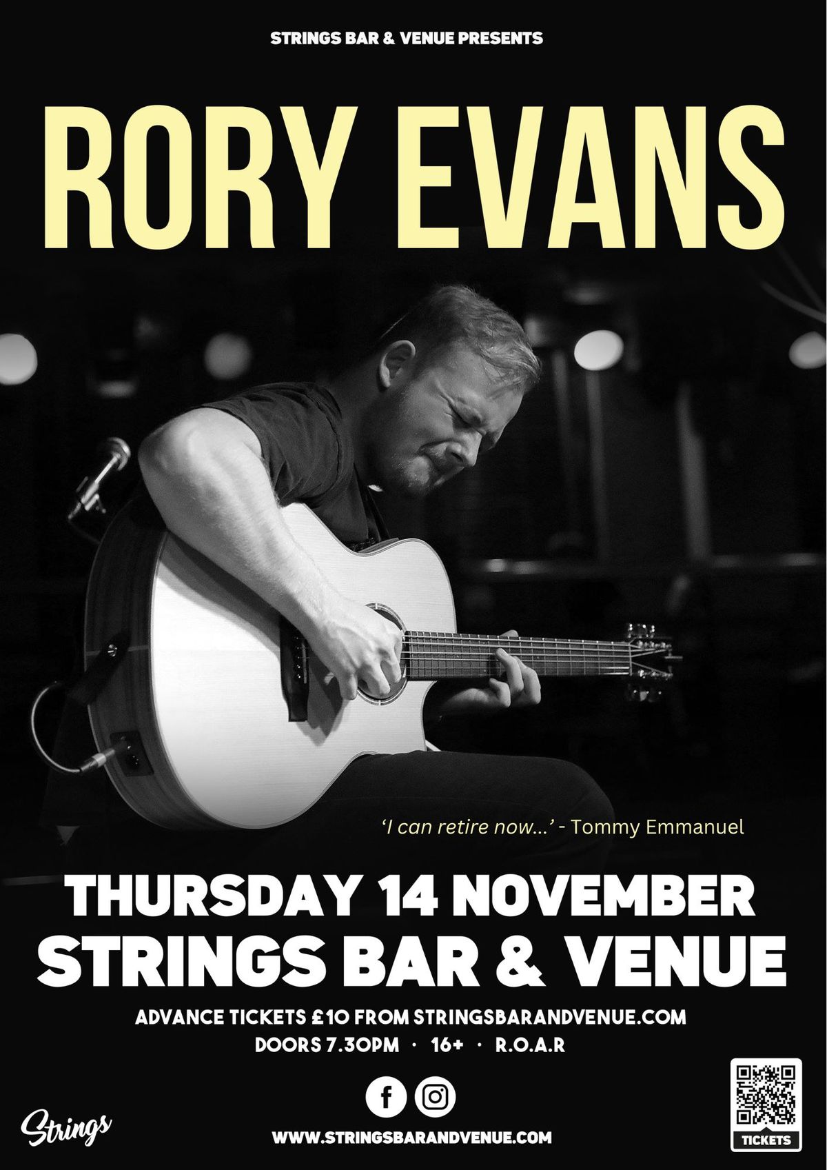 Rory Evans Live at Strings Bar & Venue