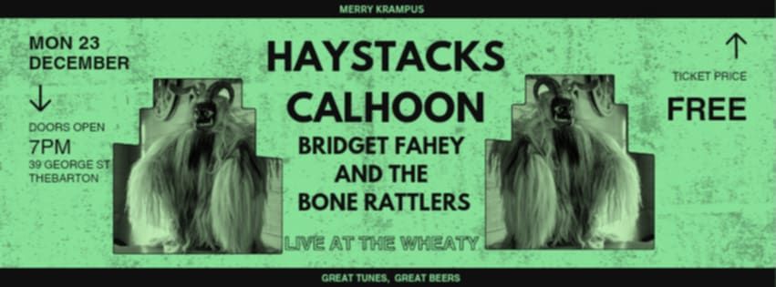 Haystacks Calhoon\/\/Bridget Fahey and the Bone Rattlers\/\/LIVE at the WHEATY