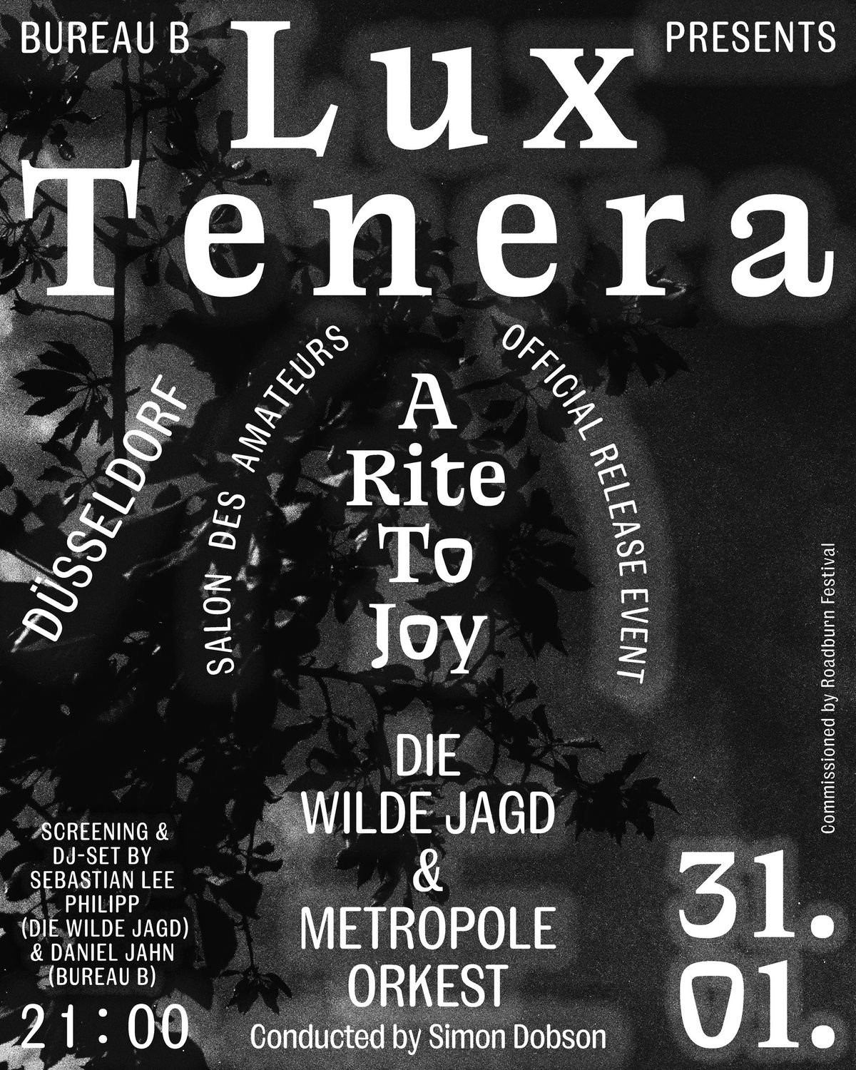 Screening: Die Wilde Jagd & Metropole Orkest "Lux Tenera - A Rite To Joy" \/\/\/ Release Event (+ DJs)