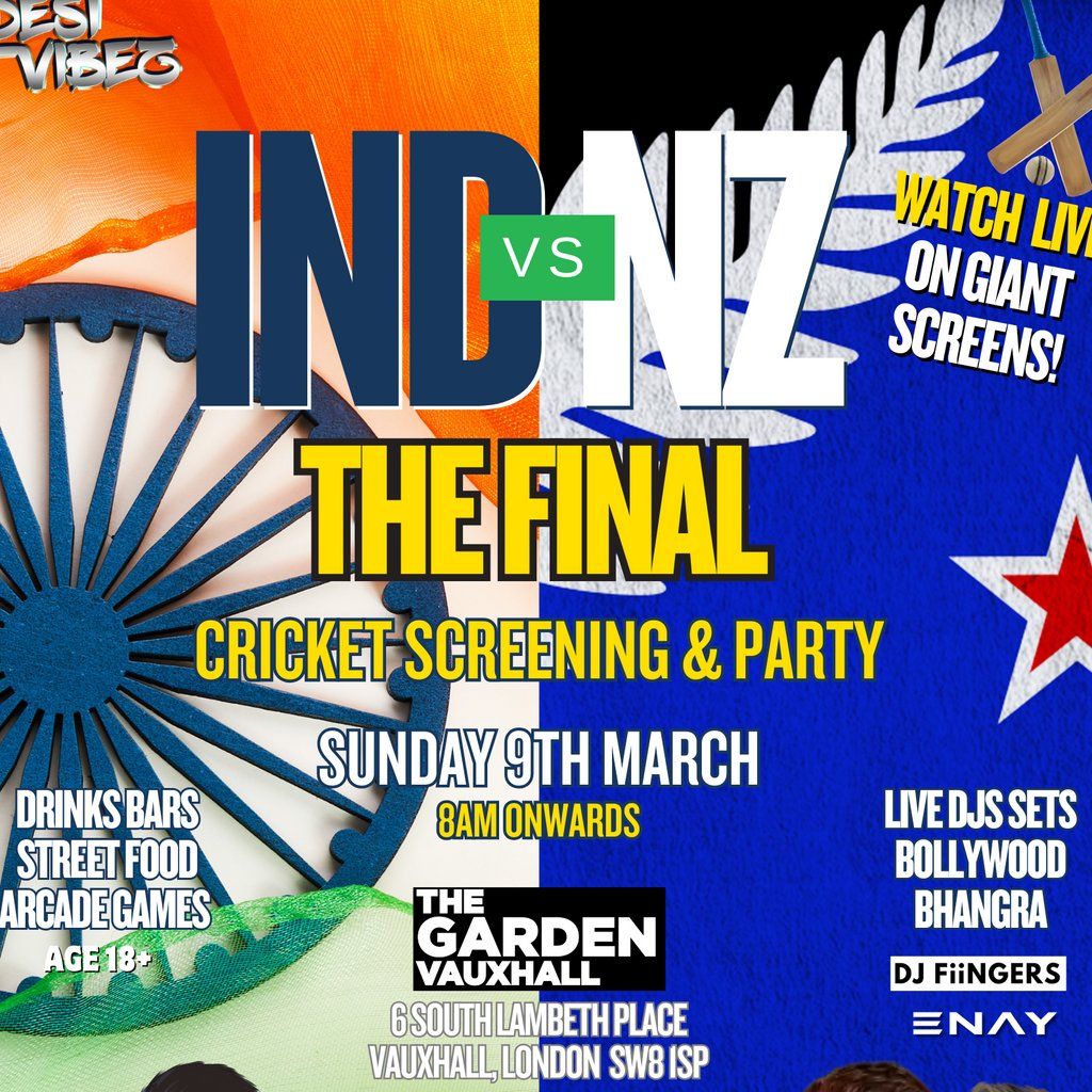 INDIA vs NEW ZEALAND : THE FINAL CRICKET SCREENING PARTY