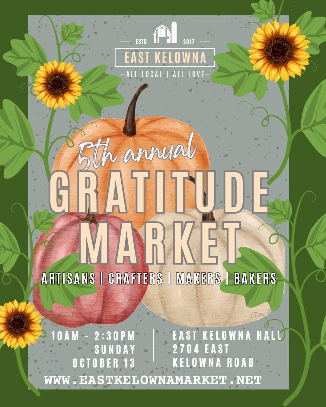 5th Annual East Kelowna Gratitude Market