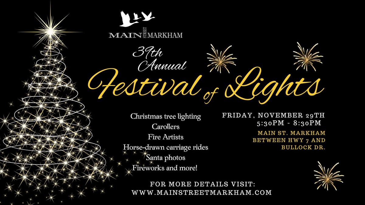 Main Street Markham's Festival of Lights