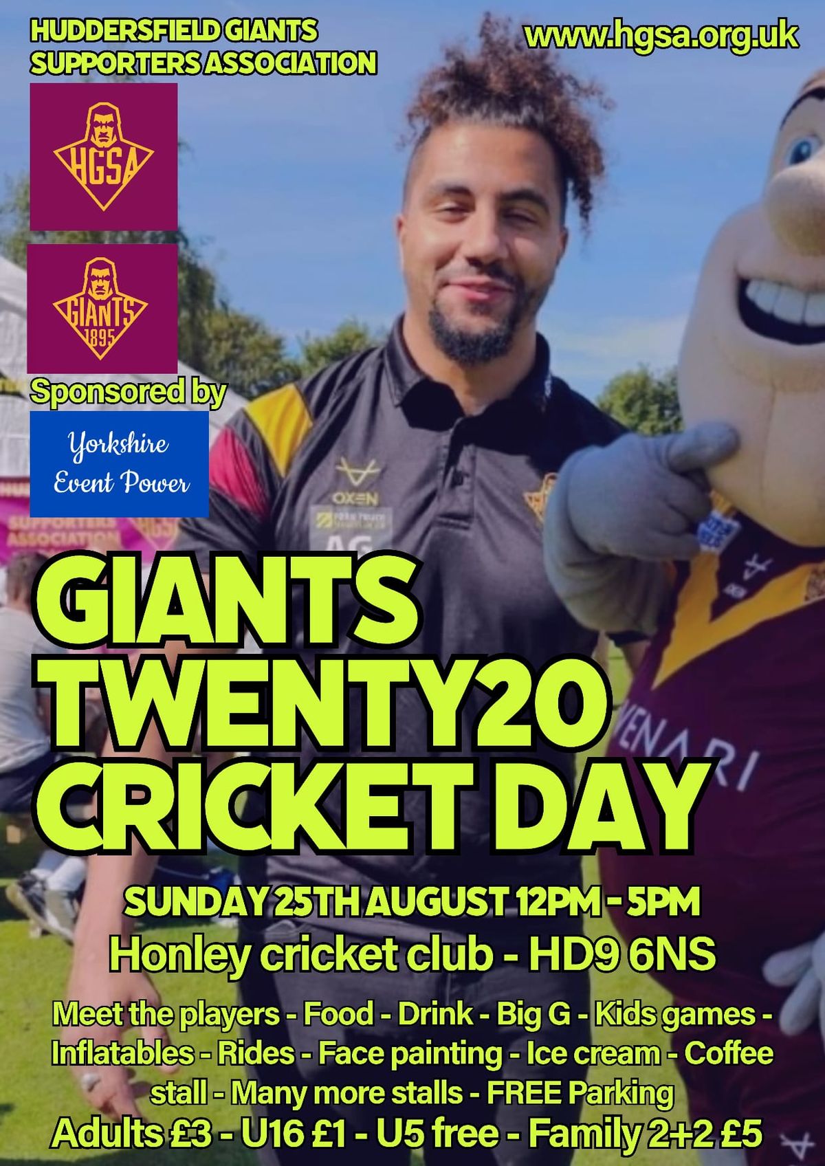 Huddersfield Giants Cricket day 2024