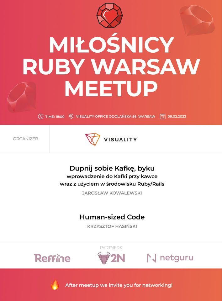 Mi\u0142o\u015bnicy Ruby Warsaw Meetup February