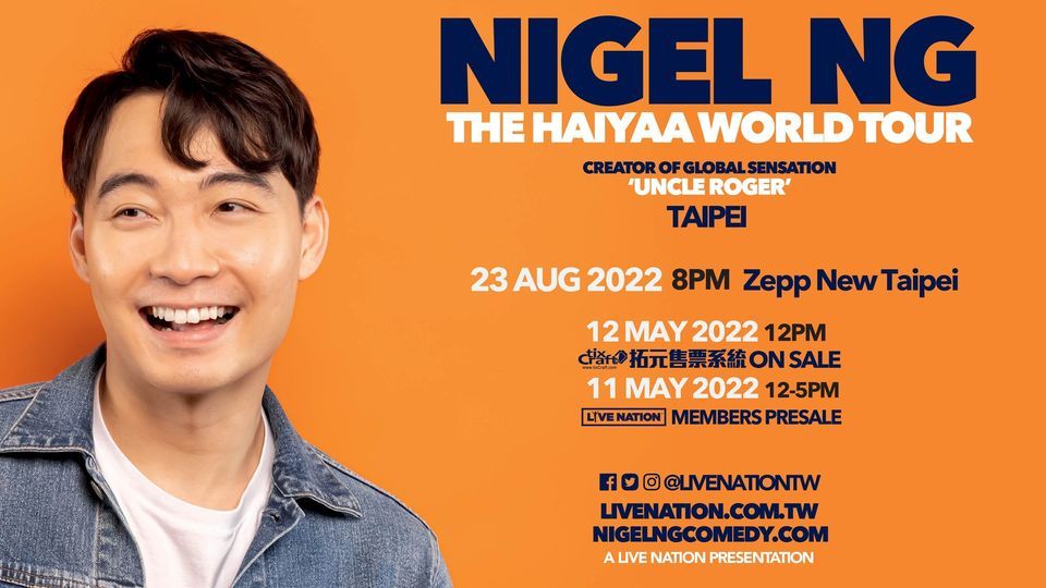 NIGEL NG THE HAIYAA WORLD TOUR, Zepp New Taipei, 23 August 2022