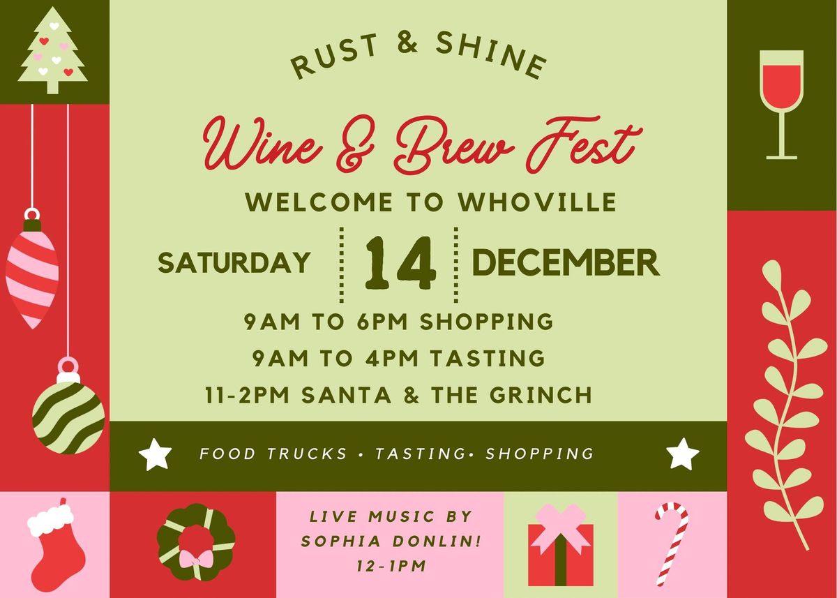 Welcome to Whoville Wine and Brew Fest 