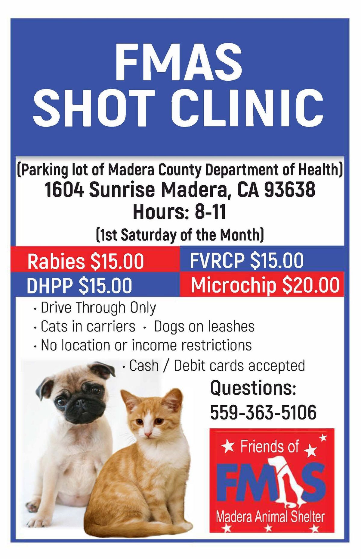 Dog and Cat Vaccination Clinic