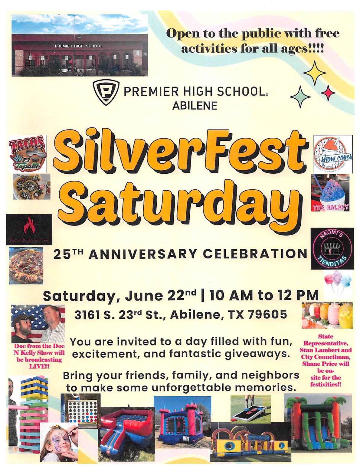 SilverFest Saturday: Premier High School - Abilene 25th Anniversary Celebration