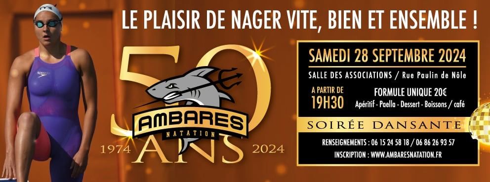 50 ans AMBARES NATATION 1974 \/\/ 2024