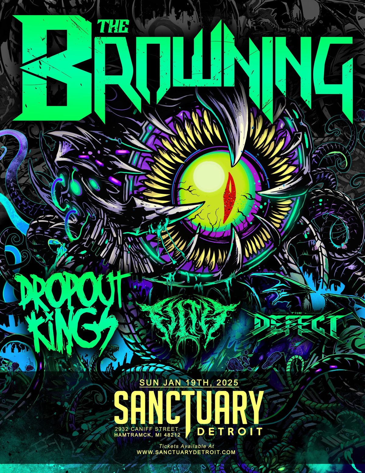 The Browning, Dropout Kings, Filth, The Defect at The Sanctuary 1\/19\/25