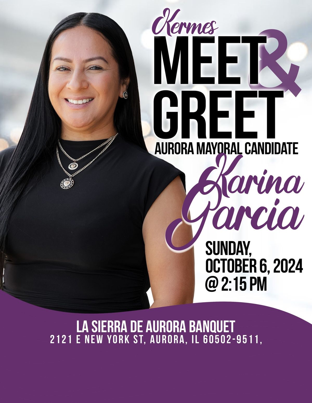 Kermes Meet & Greet Aurora Mayoral Candidate Karina Garcia 