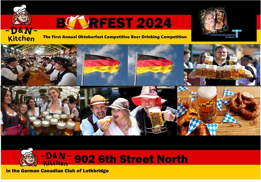 Oktoberfest - First Annual Beerfest Competition 2024 - D&N Kitchen in the German Canadian Club