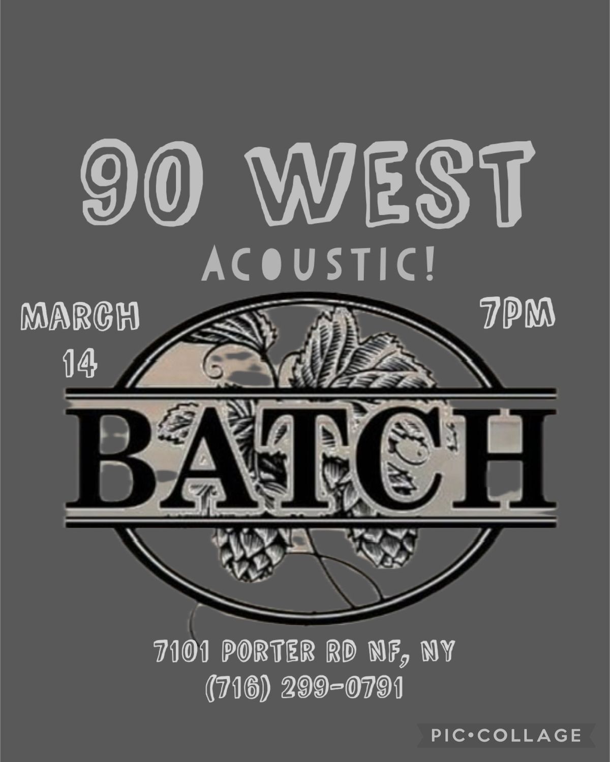 90 West Acoustic at BATCH! 