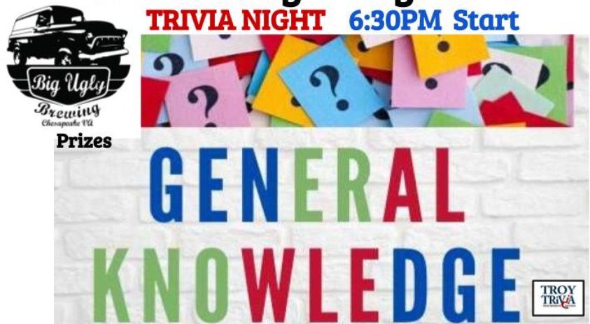 Big Ugly Brewing - General Knowledge Trivia Night