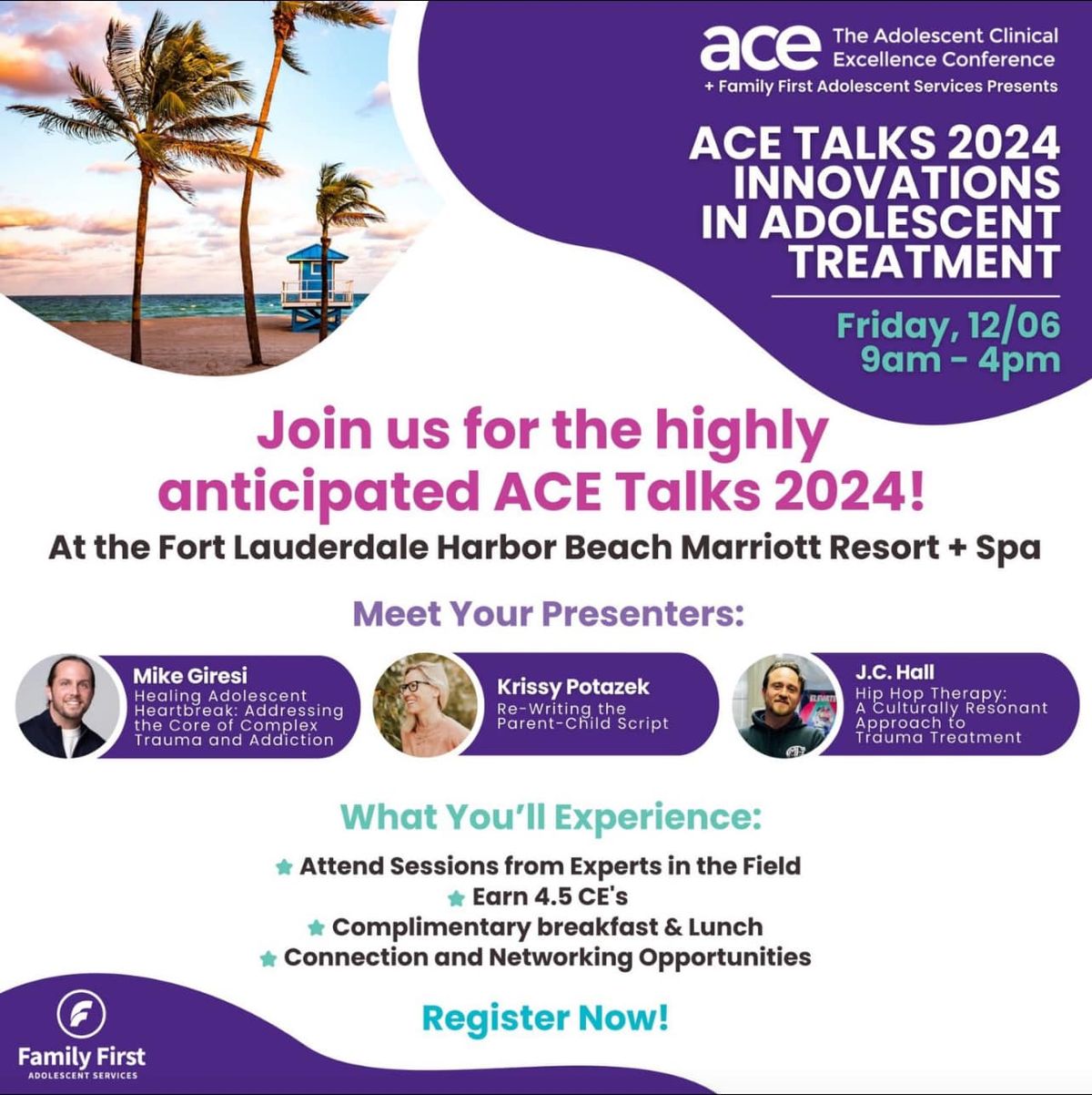 ACE Talks 2024- Innovations in Adolescent Treatment 