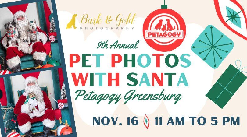 Pet Photos with Santa at Petagogy Greensburg