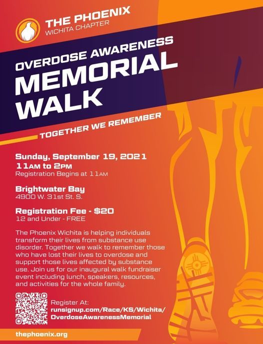 Overdose Awareness Walk, BrightWater Bay, Wichita, 19 September 2021
