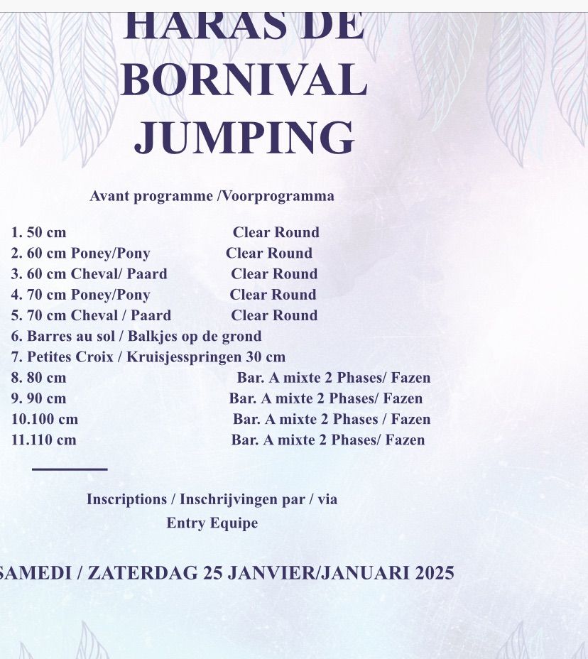 Jumping indoor Haras de Bornival