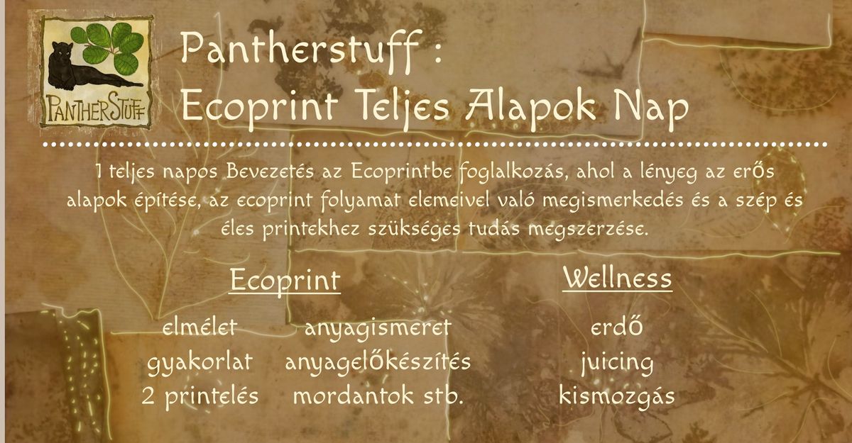 PantherStuff Ecoprint: Teljes Alapok Nap