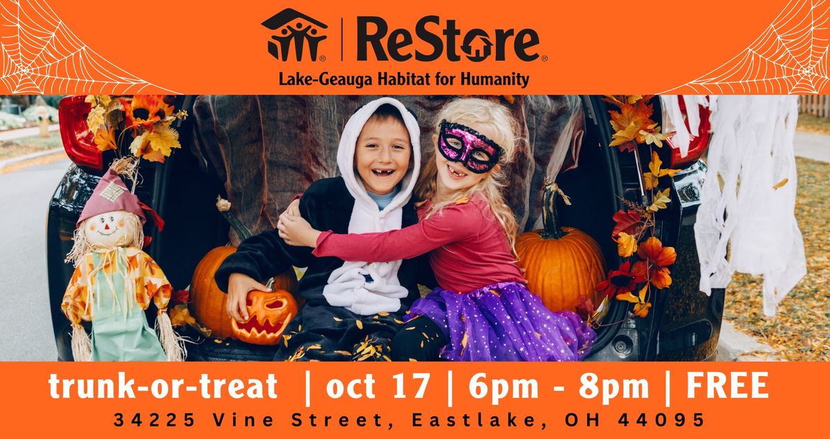 TRUNK-OR-TREAT Free Halloween Event at ReStore