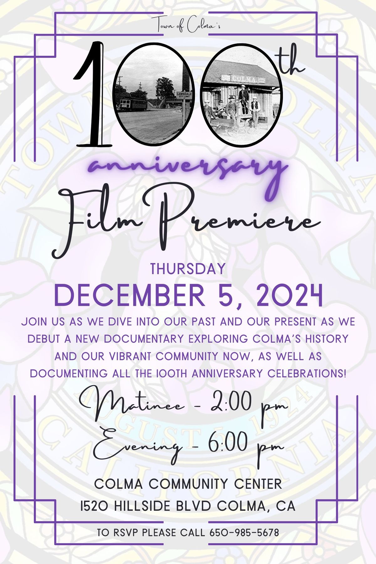 100th Anniversary Film Premiere - Evening Showing