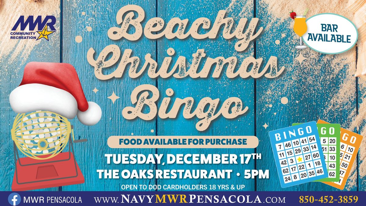 Beachy Christmas Bingo