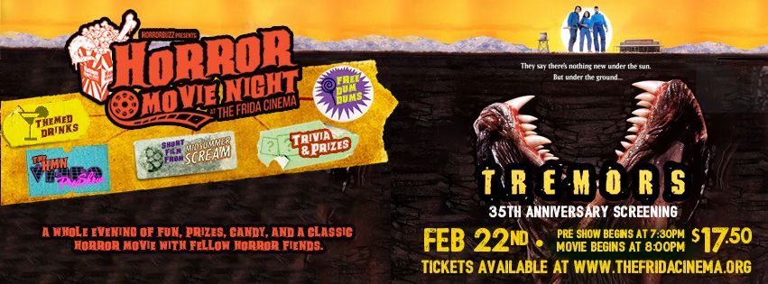 TREMORS 35th Anniversary - HorrorBuzz presents Horror Movie Night at The Frida Cinema