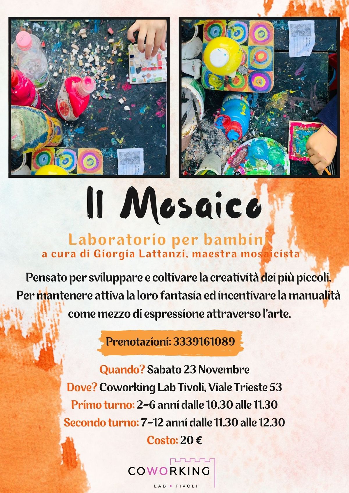 Laboratorio di Mosaico per bambini