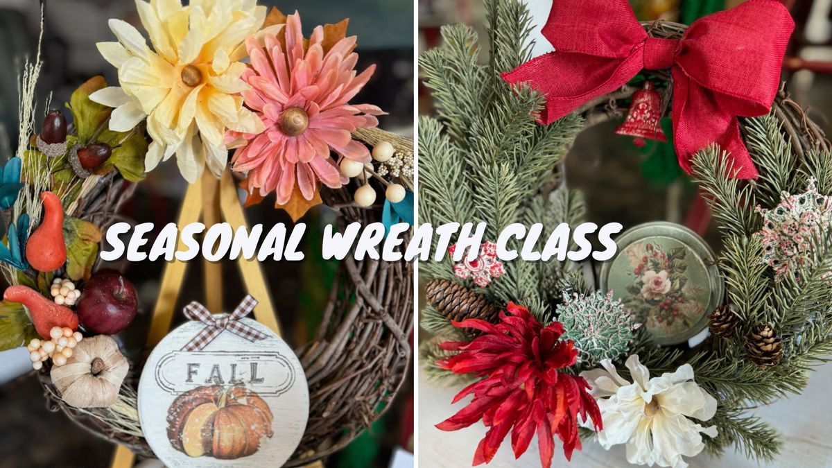 Fall or Christmas Wreath Class 