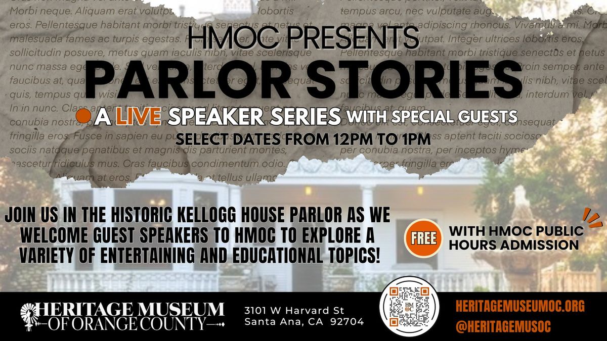 HMOC's Parlor Stories: Haunted Places in CA & Recognizing Spirits with Jackie Campbell