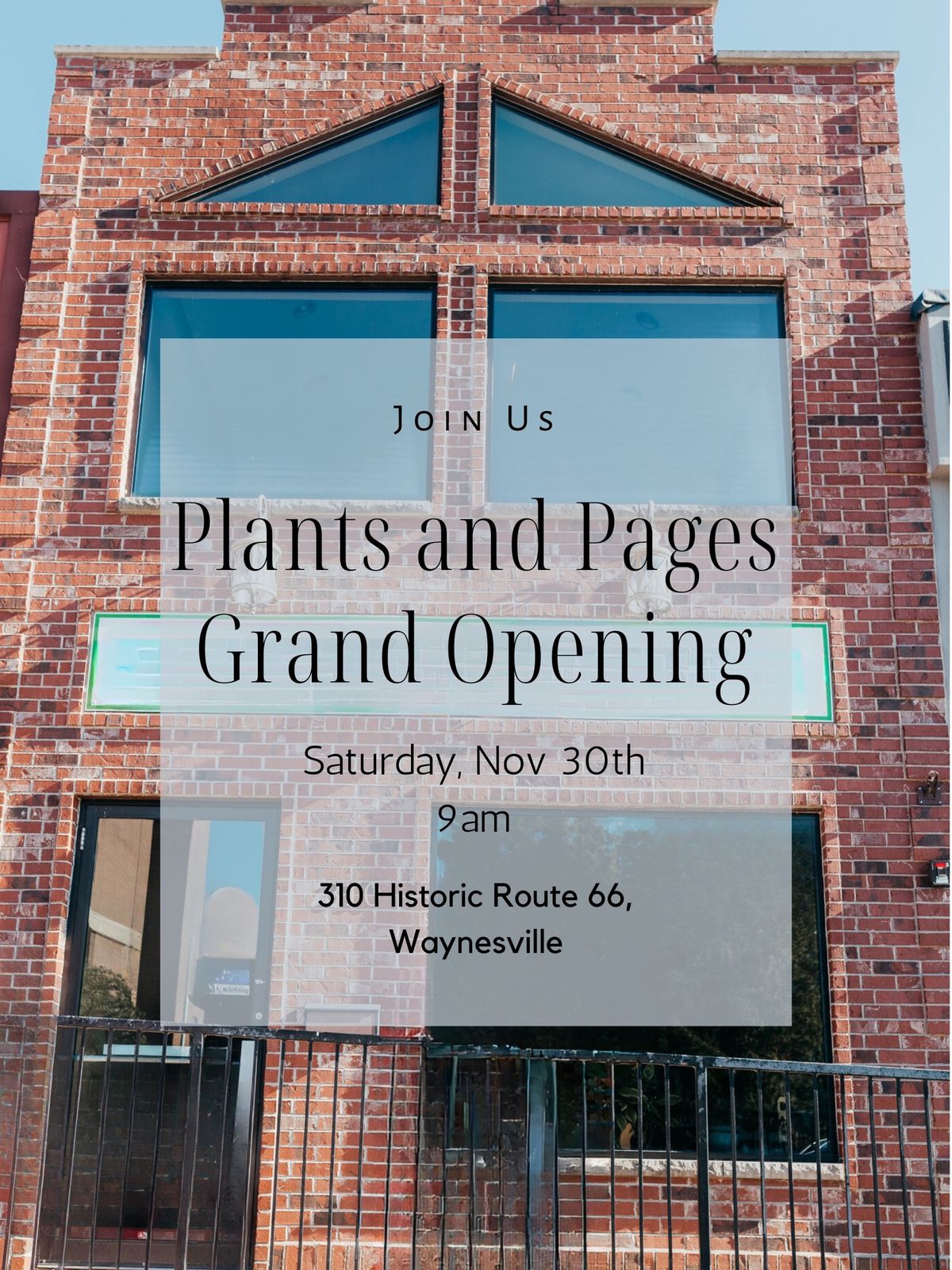 Plants and Pages Bookshop Grand Opening! 