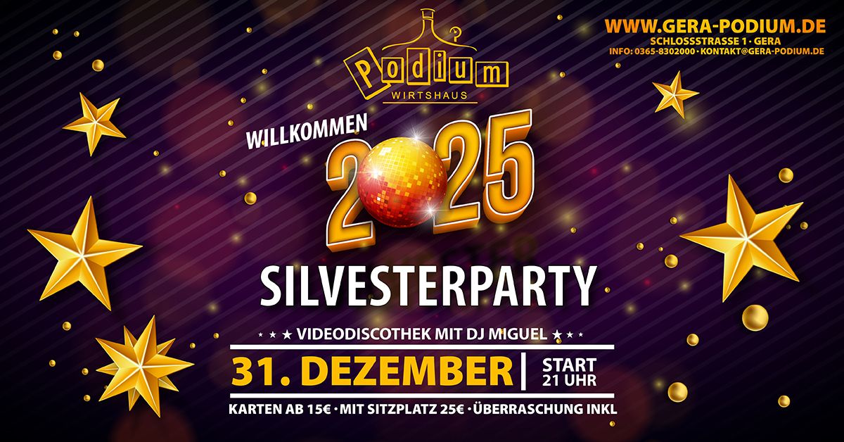 Silvesterparty im Podium