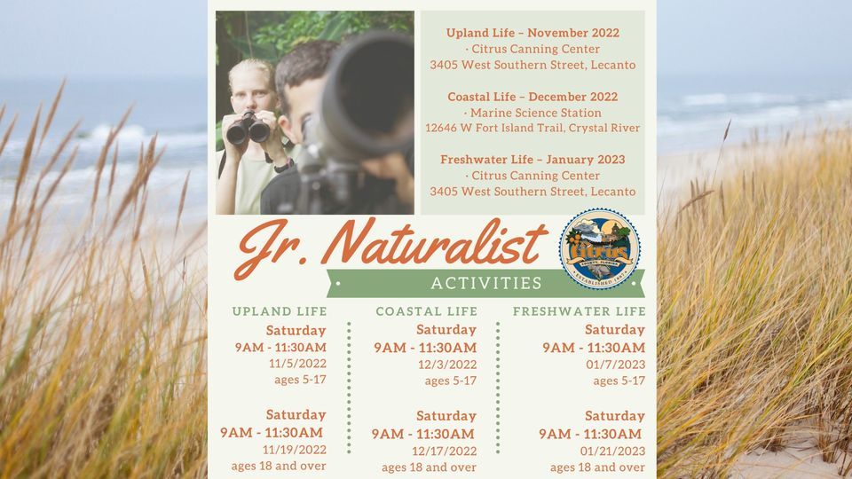 Jr Naturalist ~ Coastal Life (5-17)