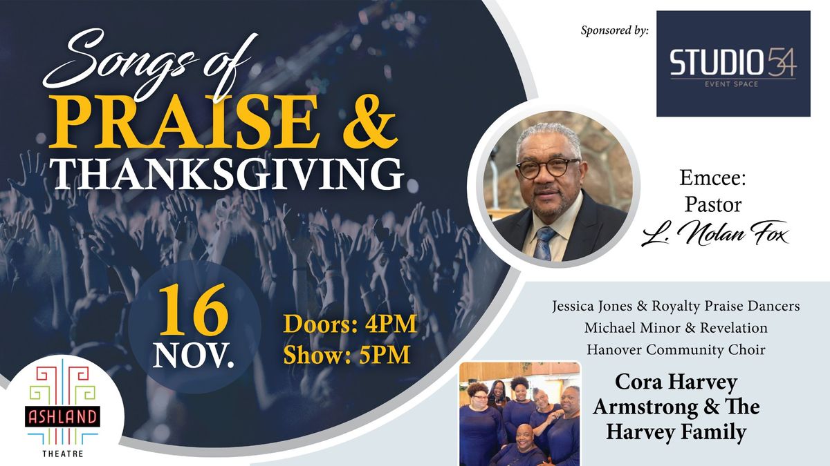 Songs of Praise & Thanksgiving, featuring Bubba and the Richmond Gospel Gents