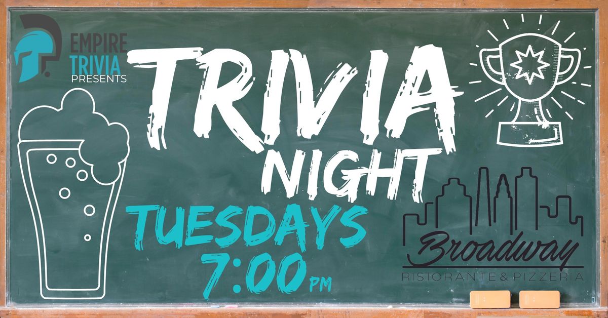 Trivia Night @ Broadway Ristorante Curry Ford!