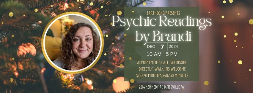 Earthsong Presents Psychic Readings by Brandi - December 2024