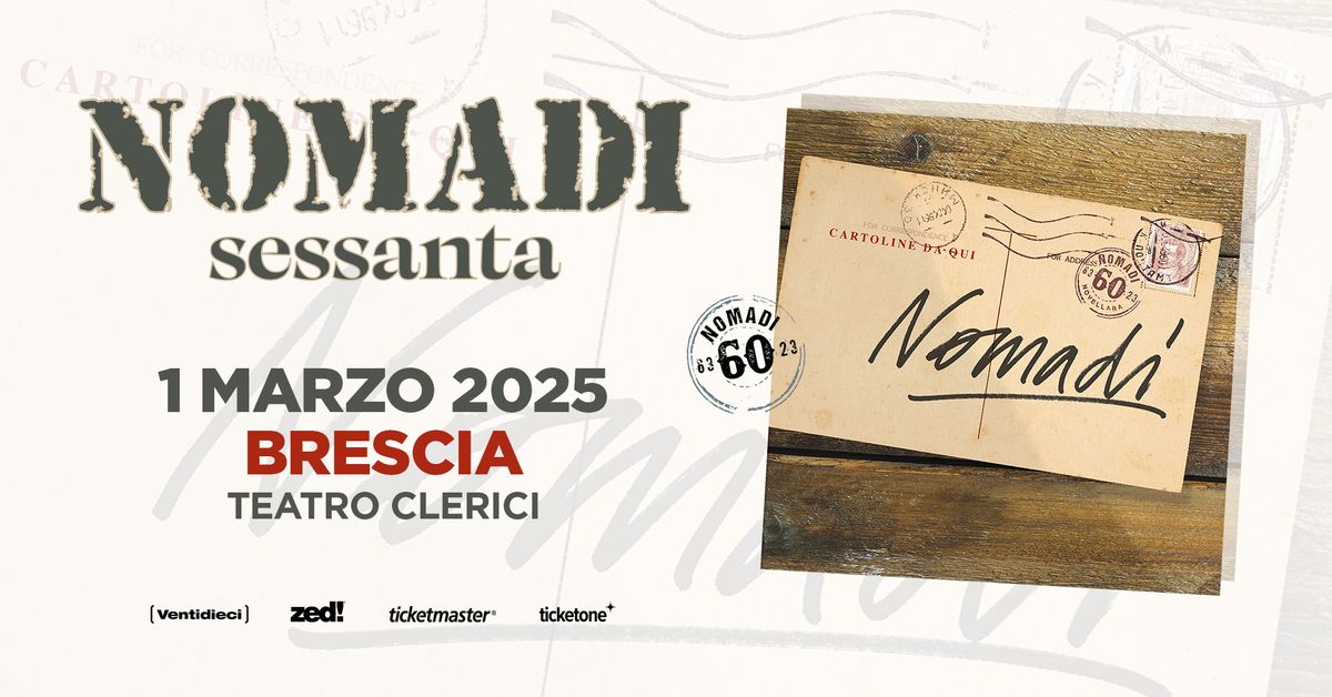 NOMADI - Sessanta - Live Tour