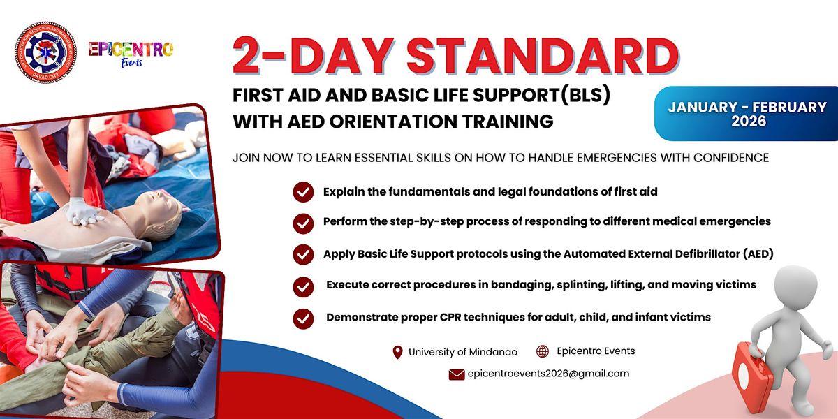 BATCH 4 | 2-DAY Standard First Aid and BLS with AED Orientation Training