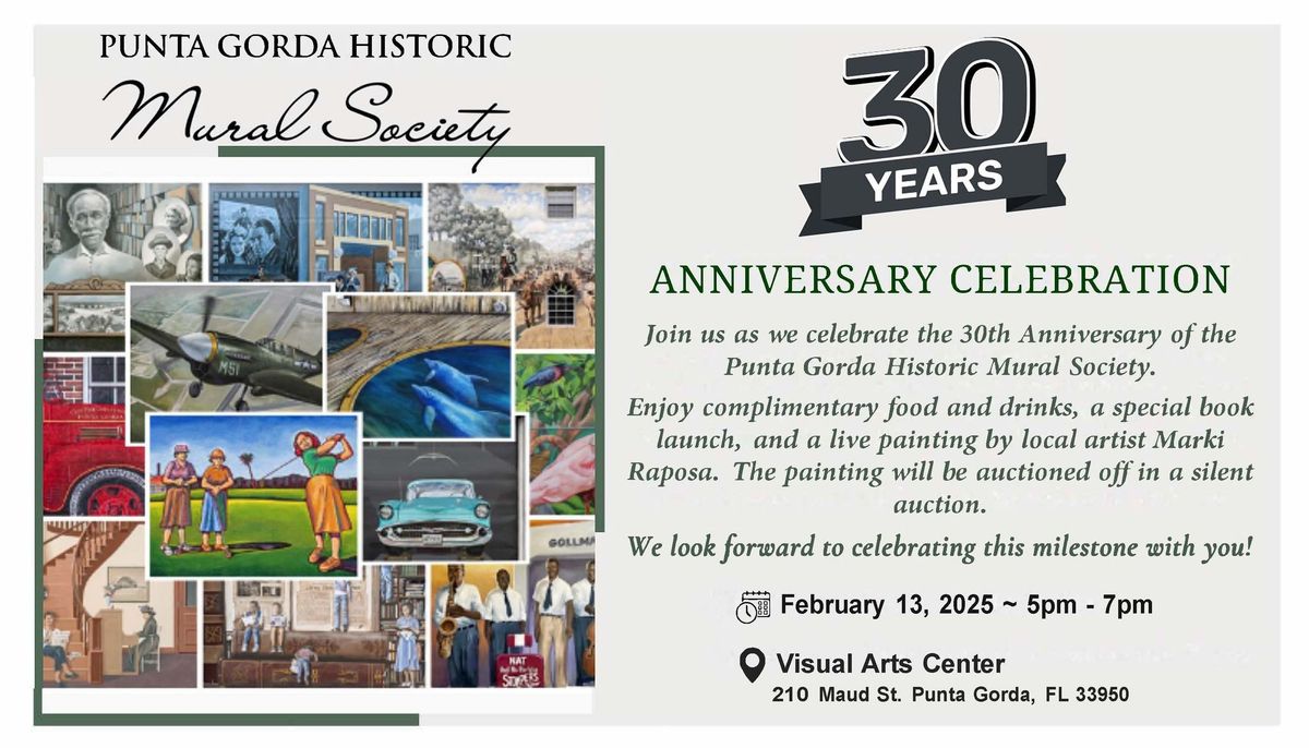 PG Mural Society 30th Anniversary Celebration