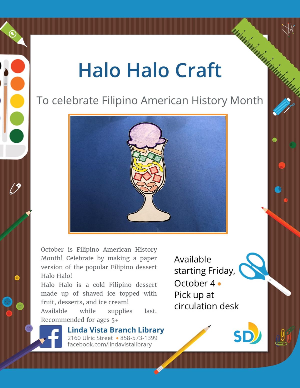 Halo Halo Take Home Craft Distribution 