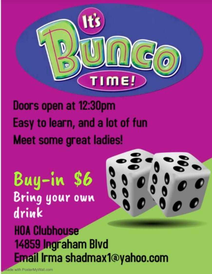Drop in and play Bunco