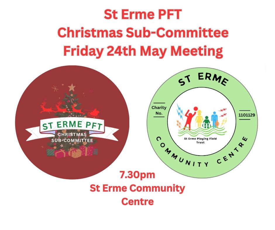 St Erme PFT Christmas Subcommittee May Meeting 