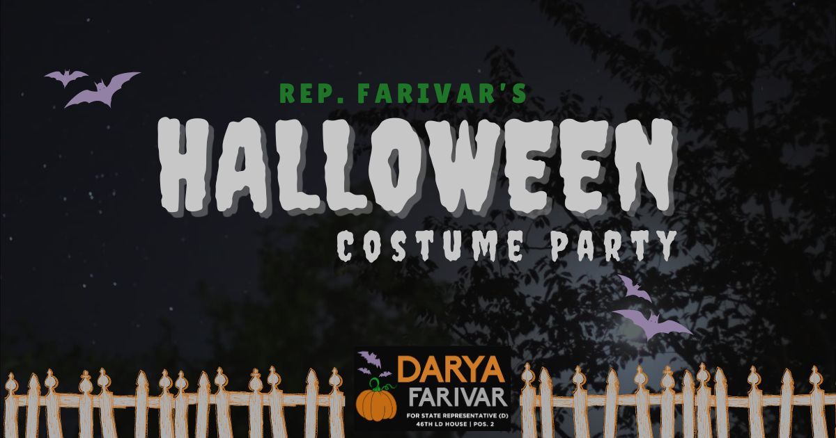 Rep. Farivar's Halloween Costume Party