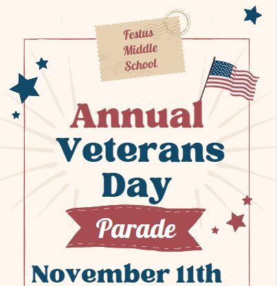 Veterans Day Bike Parade for Festus Schools 