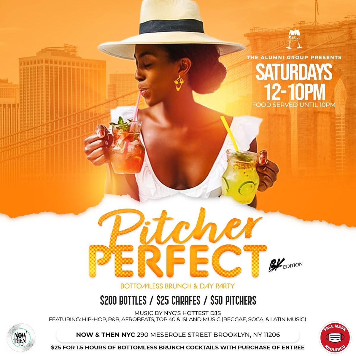 Pitcher Perfect Bottomless Brunch And Day Party Bk Edition Now And Then Nyc Brooklyn 1 May 2021