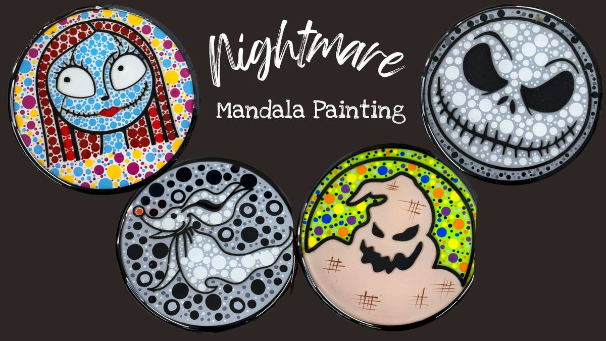 Nightmare Before Christmas Mandala and Resin Project